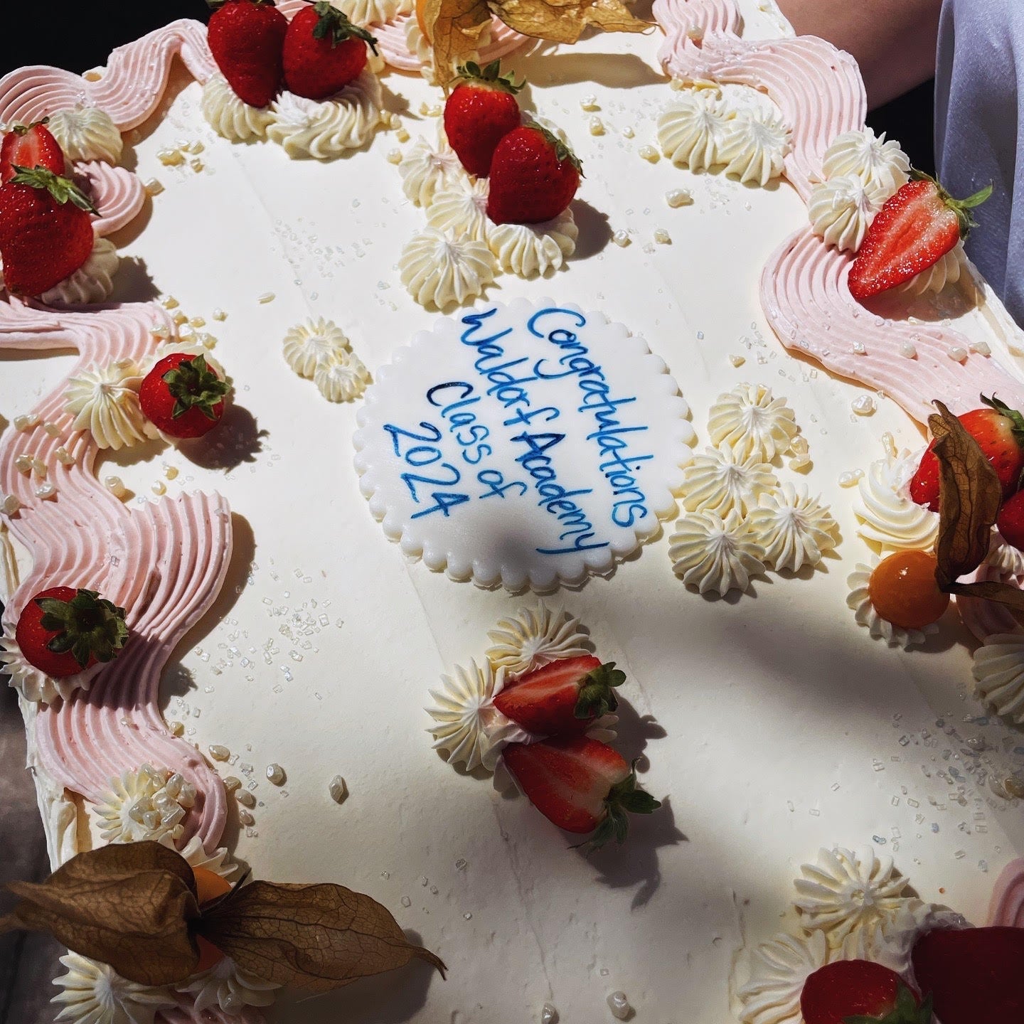 strawberry vanilla sheet cake birthday toronto