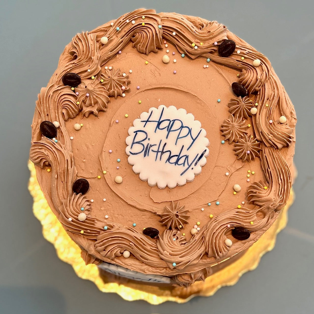 chocolate birthday cake buttermilk dark chocolate buttercream ganache sprinkles